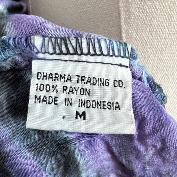 Dharma Top Womens Medium Tie Dye Halter Boho Hippie Festival Y2K Psychedelic - Picture 6 of 10